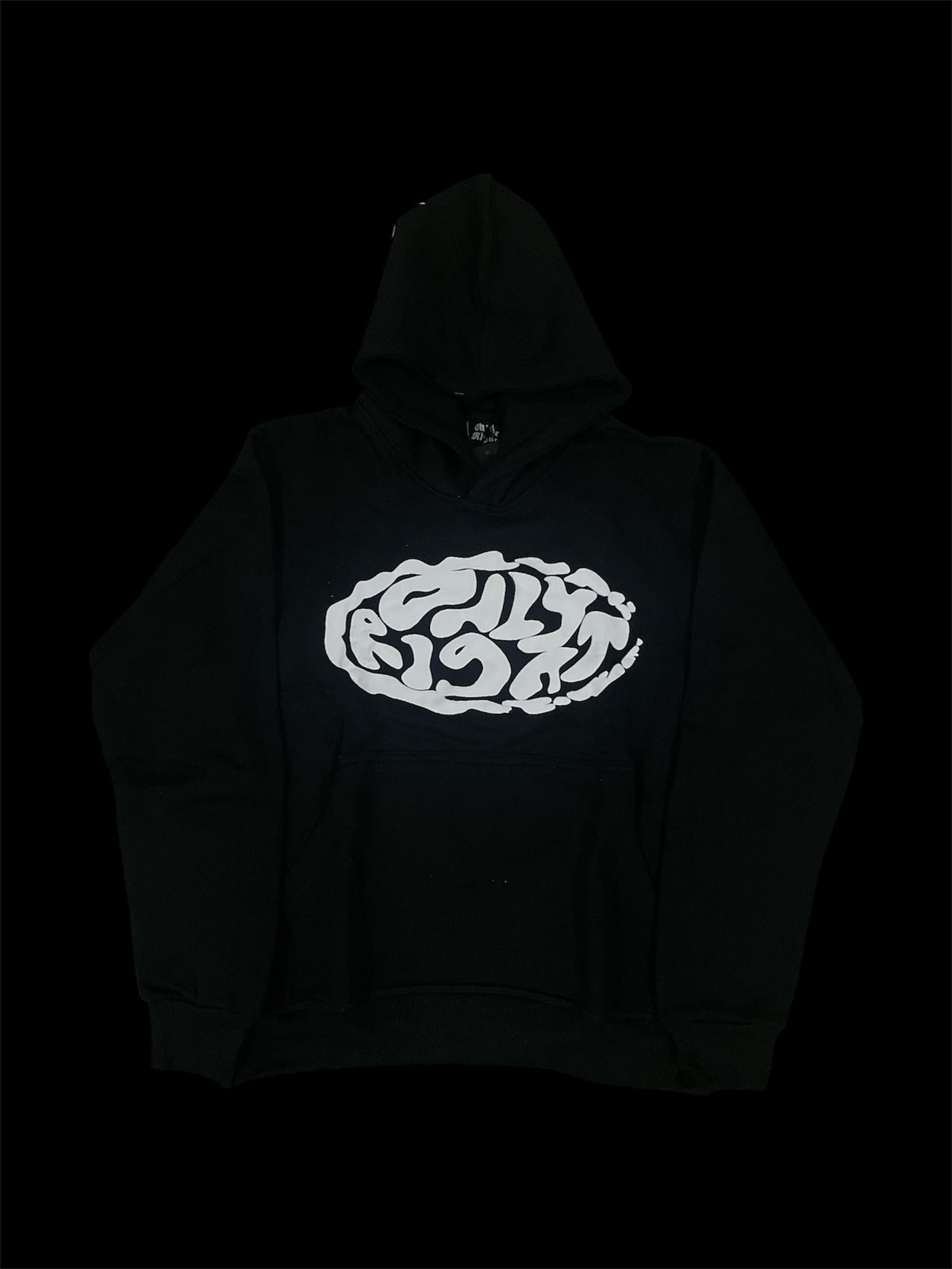 ONLY RIGHT BLACK MONOCHROME HOODIE