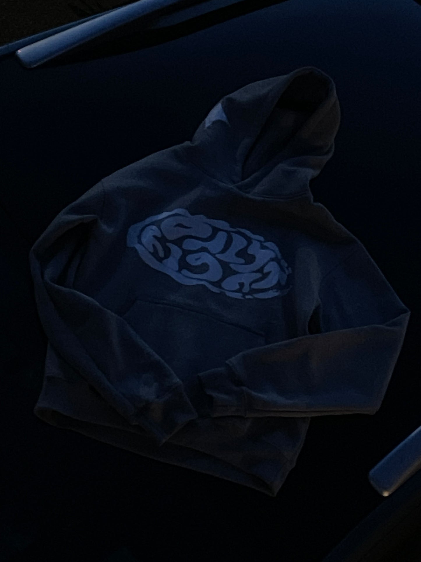 ONLY RIGHT WOLF GREY MONOCHROME HOODIE