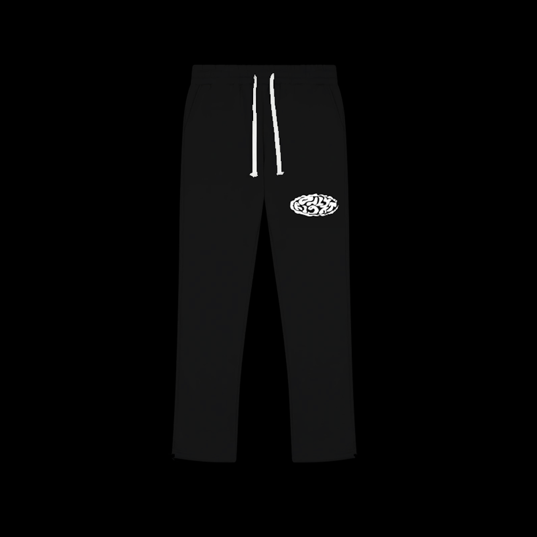 ONLY RIGHT BLACK MONOCHROME JOGGERS